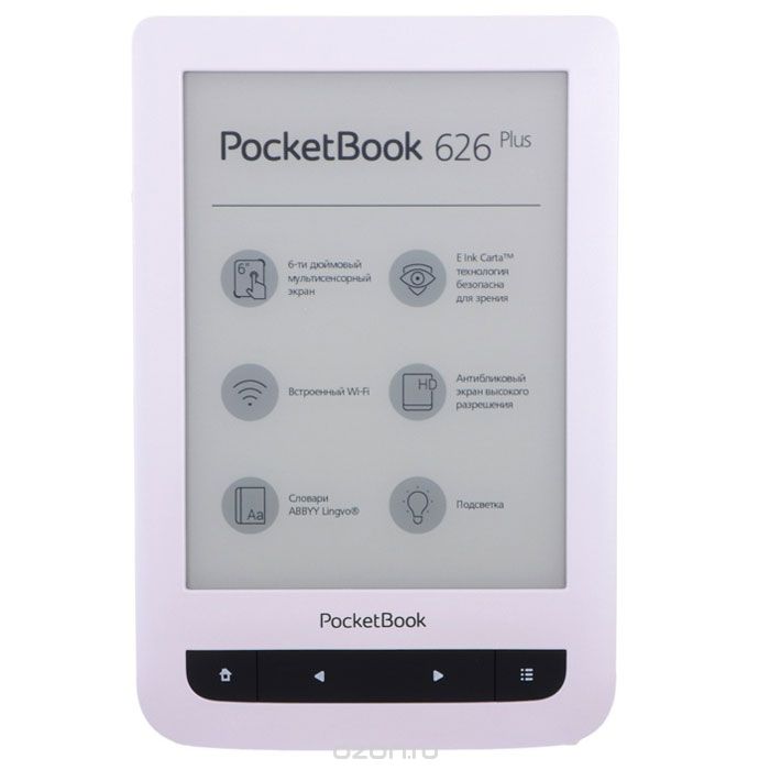 PocketBook 626 Plus, White электронная книга