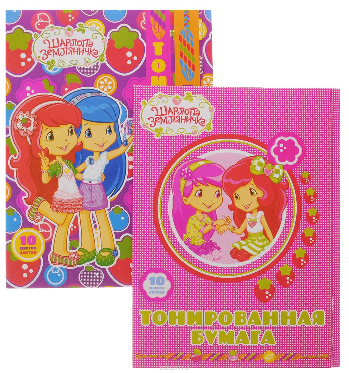 Action! Набор цветной бумаги Strawberry Shortcake 10 листов 2 шт