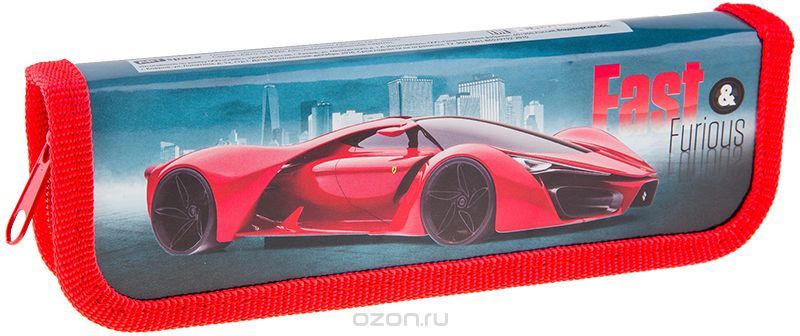 ArtSpace Пенал Авто Supercar цвет красный ПК1_10600